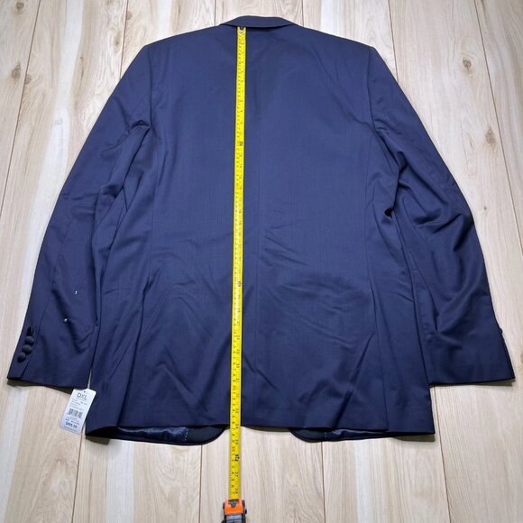 Jack Victor Men's Navy Blue Notch Lapel Two-Button Classic Blazer Jacket Size 44 - Picture 16 of 16